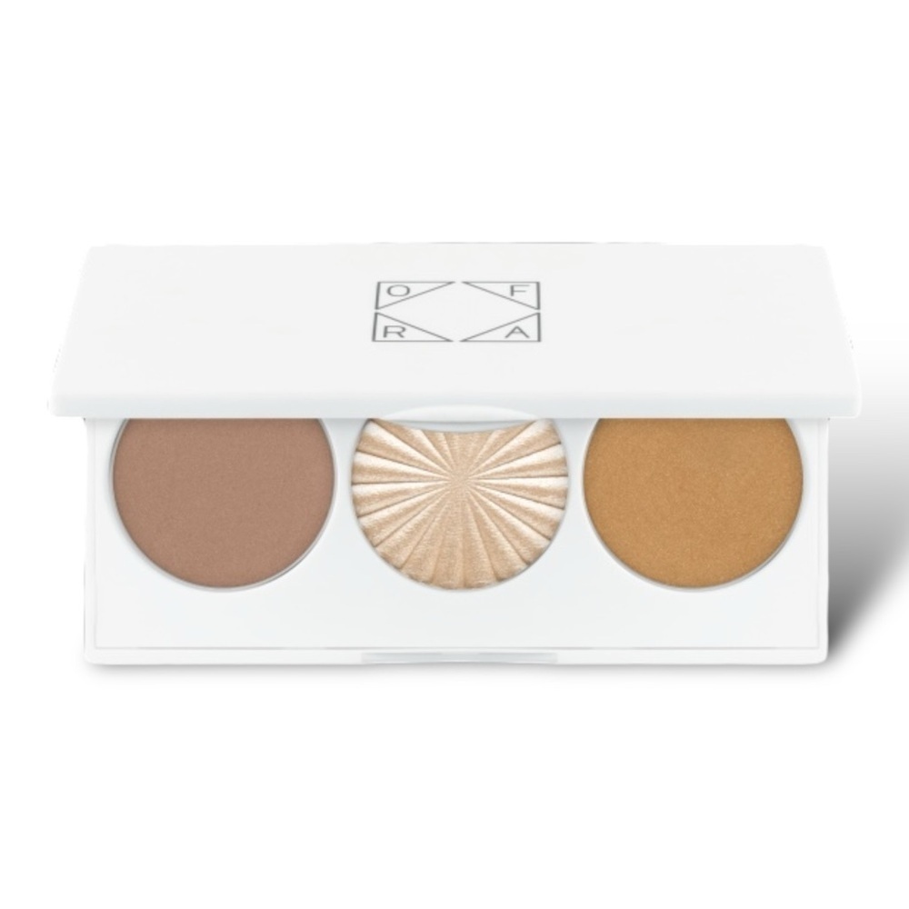 OFRA FACE IT MIDI TRIO PALETTE LIGHT Highlight Bronze Contour Light to Fair Skin